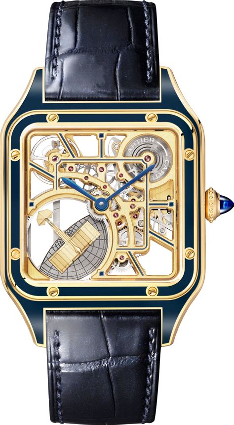 cartier santos dumont squelette|cartier santos quartz movement.